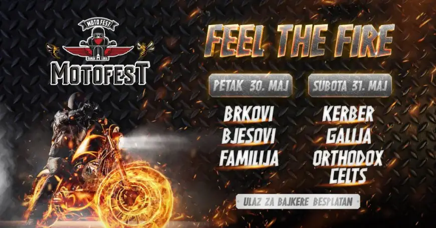 Moto fest 2025 ponovo u Banjaluci - "Feel The Fire"